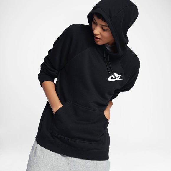 Nike Black Fleece Funnel Neck Hoodie - Picture 4 of 7